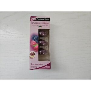 Glade Scented Oil‎ Candles Refills New 3ct Pack DEWBERRY DREAMS 2005 NOS